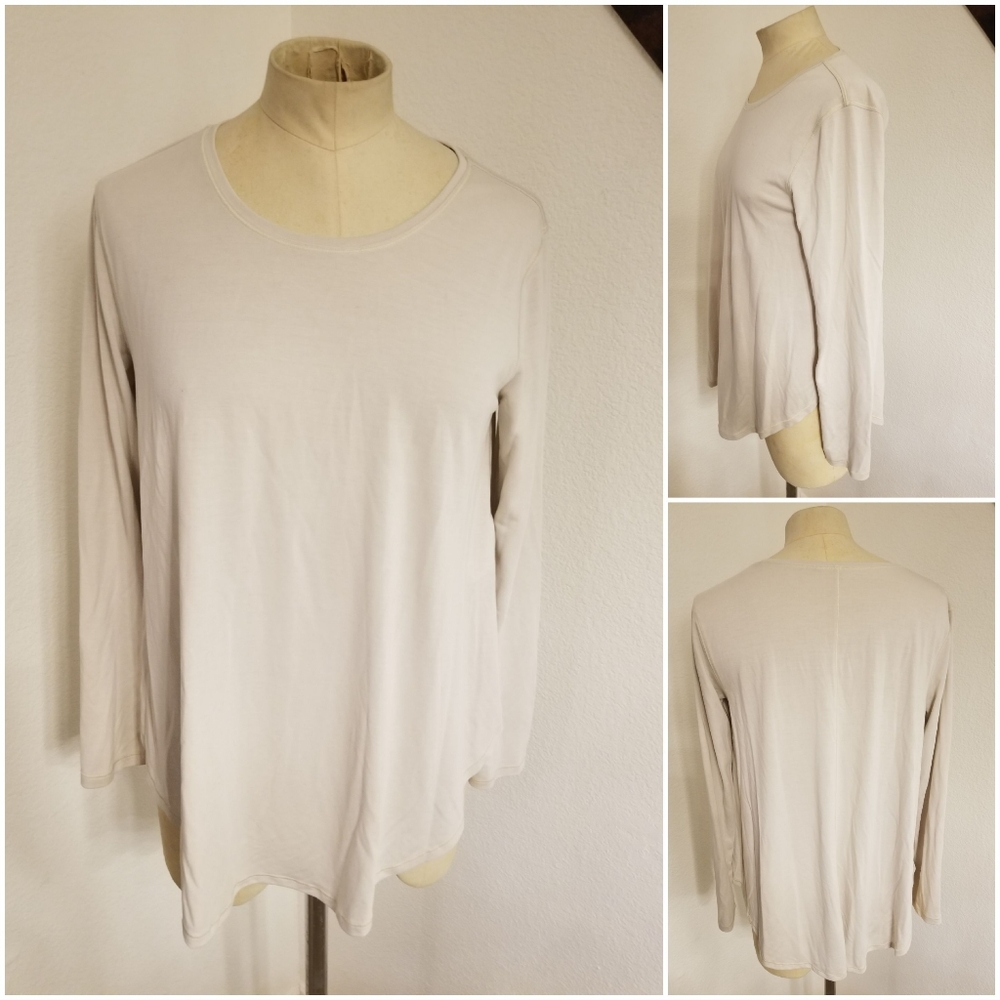 Lululemon 4/6 Crewneck Long Sleeve Tshirt Ivory